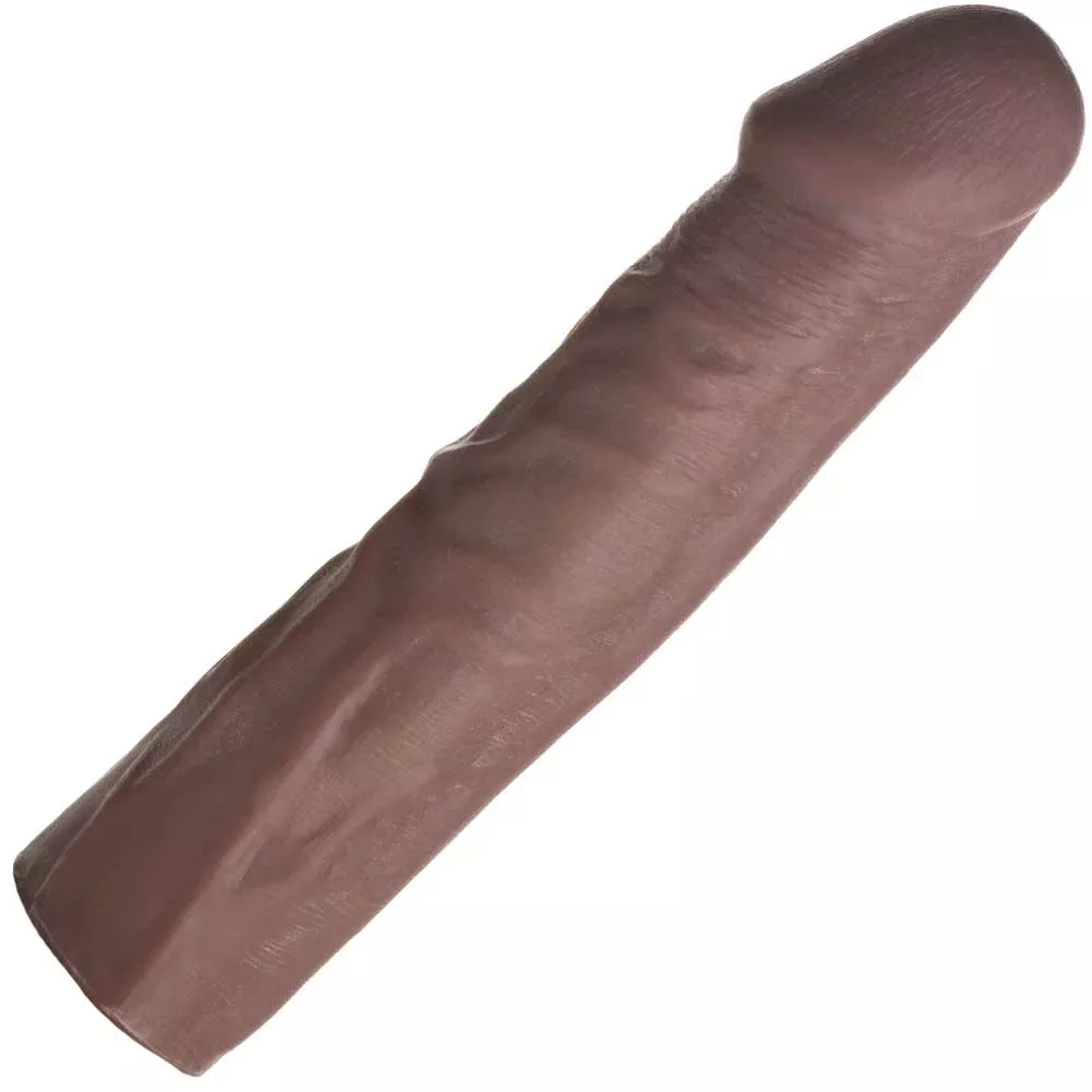 1.5" Extra Length Jock Penis Extension Sleeve, 9", Chocolate