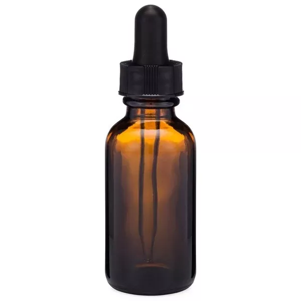 Dropper Bottle, Amber Glass, 1oz